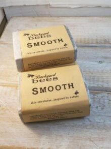 SMOOTH ladies shave soap shows 2 bars of smooth shave soap