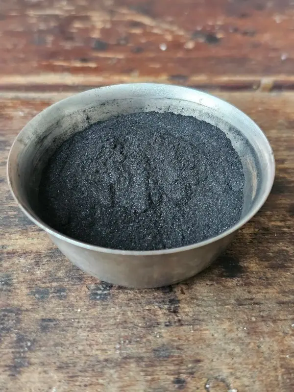 Activated charcoal powder used in Black Lavender Charcoal Soap