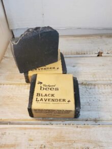 black lavender 3 bars of activated charcoal soap