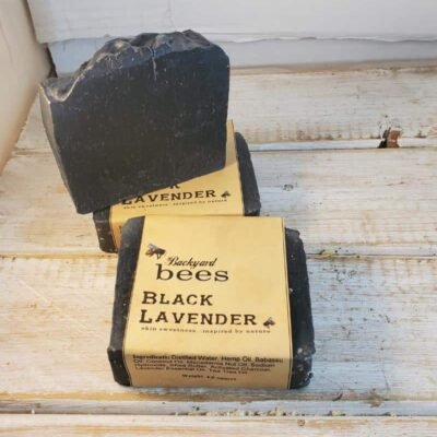 Black Lavender 3 bars of activated charcoal soap