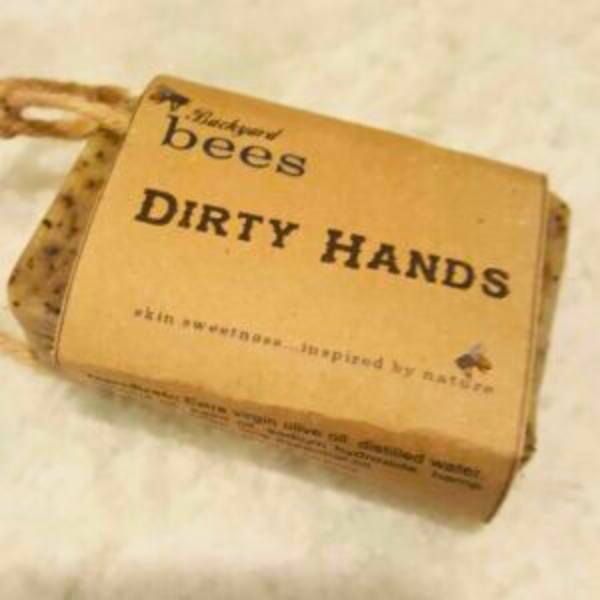 dirty hands scrub soap bar