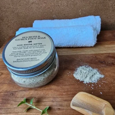 Sea Moss & Citrus Foot Soak for Tired Feet