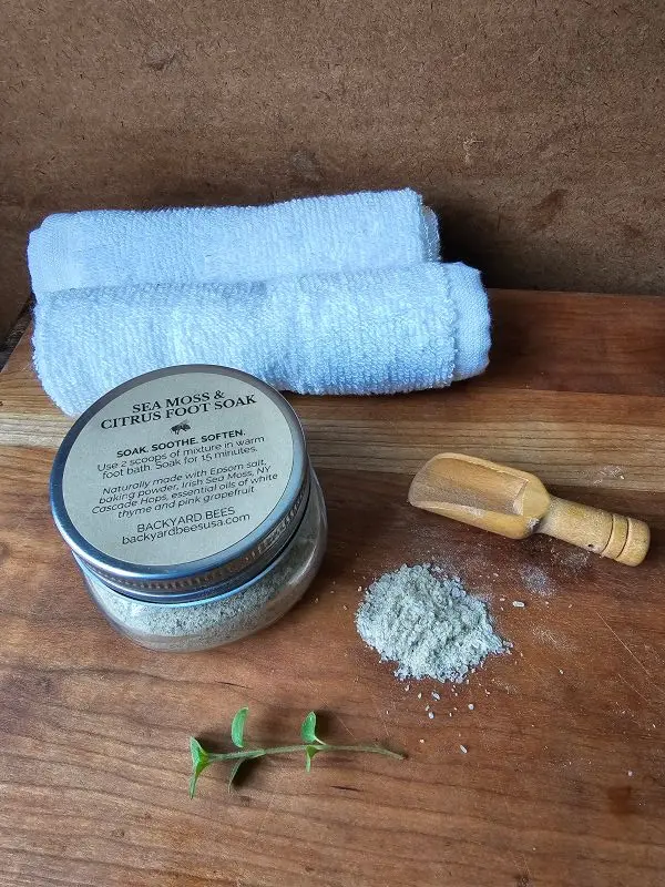 Sea Moss & Citrus Foot Soak for Tired Feet