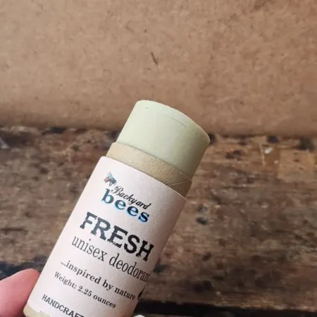 Fresh Deodorant Pushup Open tube of eco-friendly Fresh deodorant by Backyard Bees