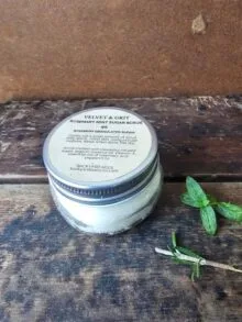 Rosemary Mint Sugar Scrub included in Bee Kissable limited edition gift box