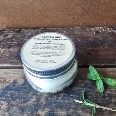 Rosemary Mint Sugar Scrub included in Bee Kissable limited edition gift box