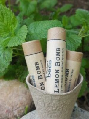 3 tubes of lemon balm natural lip balm