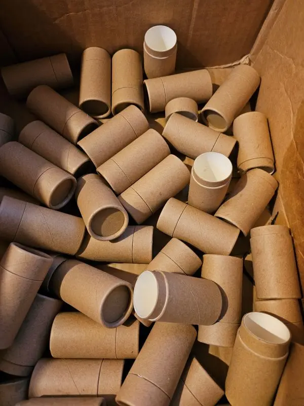 Box Of Empty Lip Balm Tubes empty paper lip balm tubes