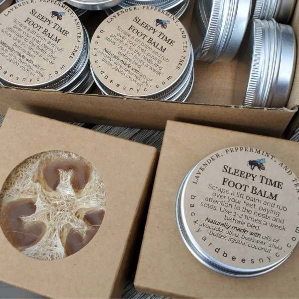 Loofah-Foot-Care-Duo-1 Honey Loofah Soap - for sweet, soft skin