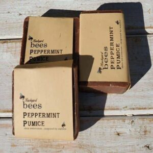 3 bars of peppermint pumice handmade scrub soap