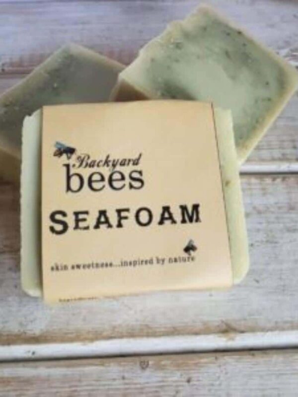 Swirled Seafoam Bars sea weed soap