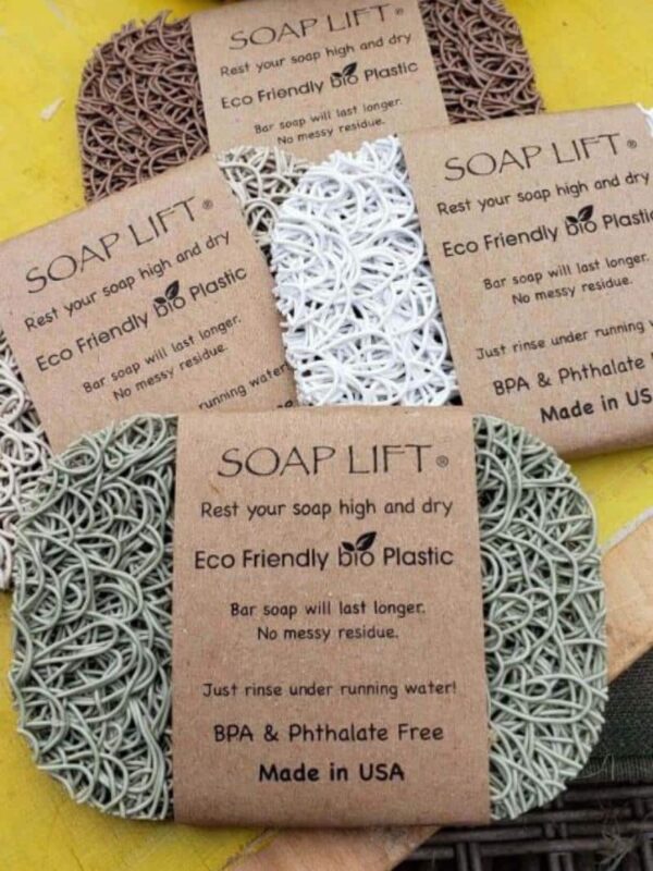 four colors of ecofriendly soap lifts