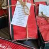 Ultimate Foot Care Box red upcycled gift boxes with ultimate foot care set inside
