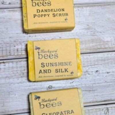 3 Backyard Bees soaps to choose for sustainable shower set