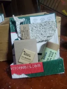 mariner gift set mariner salt bar gift set with white whale soap lift and green gold lotion bar