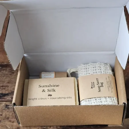 Sustainable Shower Open Box Sustainable Shower Set | Everyday Backyard Bees