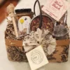 tea an d honey gift set with organic biscotti