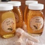 jarred Backyard Bees honey