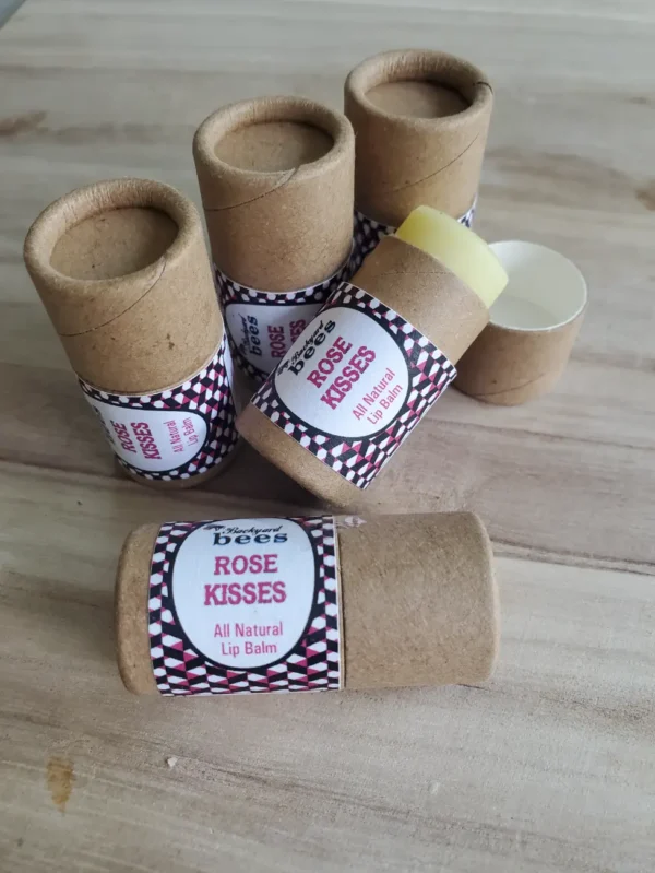 5 tubes of sustainably packaged peppermint lip balm