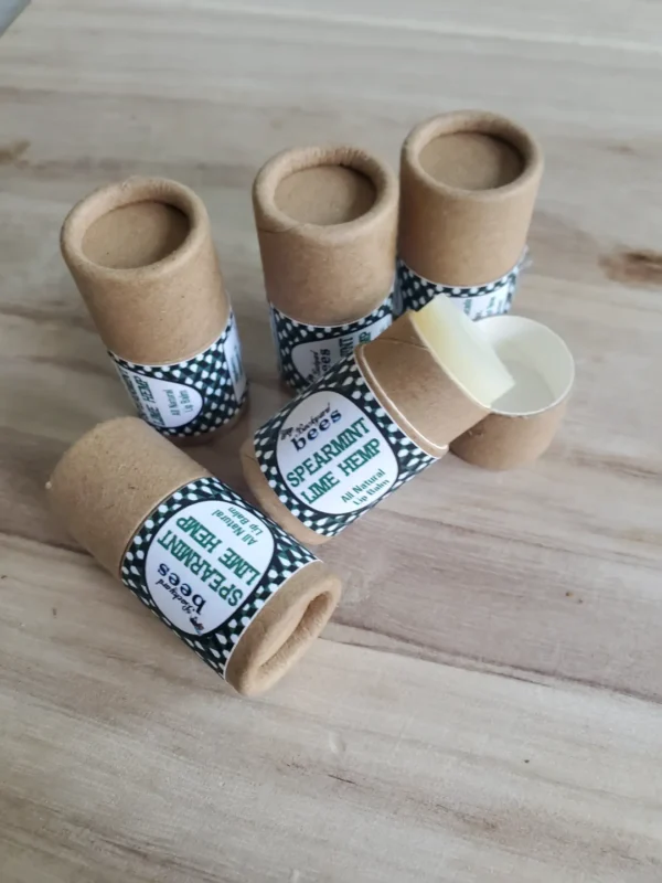 5 sustainably packaged spearmint lime lip balms