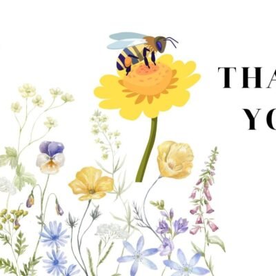 Thank-you gift card from Backyard Bees