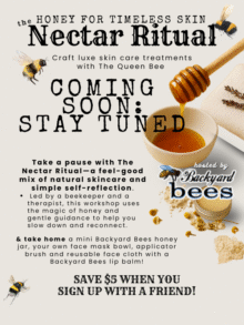 The Nectar Ritual The Nectar Ritual: A hands-on honey workshop for timeless skin