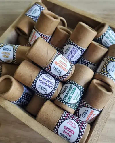 Beeswax lip balms