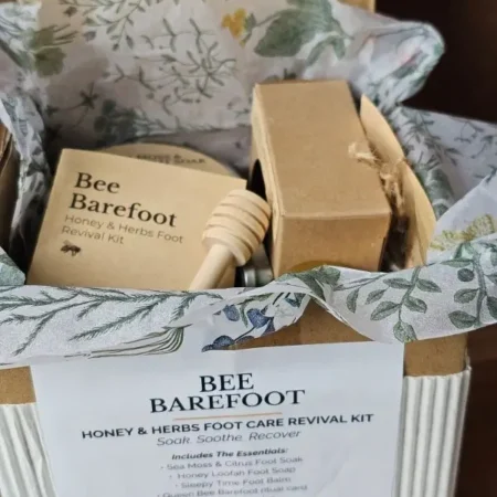 Bee-Barefoot-Revival-Peek Herbs & Honey Foot Revival Kit