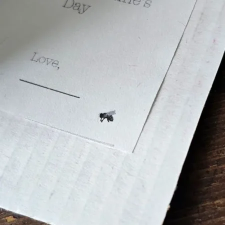 Close up of handmade gift tag from Sweet Little Things gift set