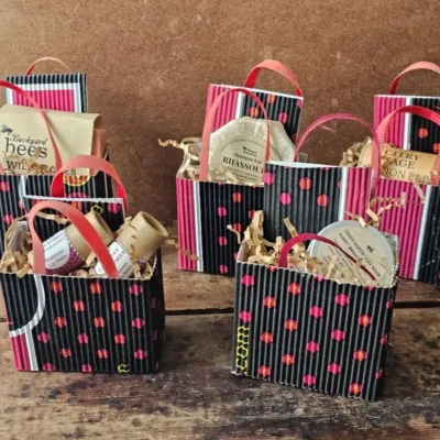 5 variations of Sweet Little Things I Love You's eco-friendly gift bags