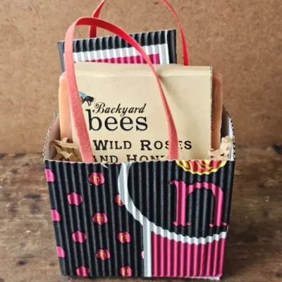 Sweet Little Things gift bag with Wild Rose & Honey Soap
