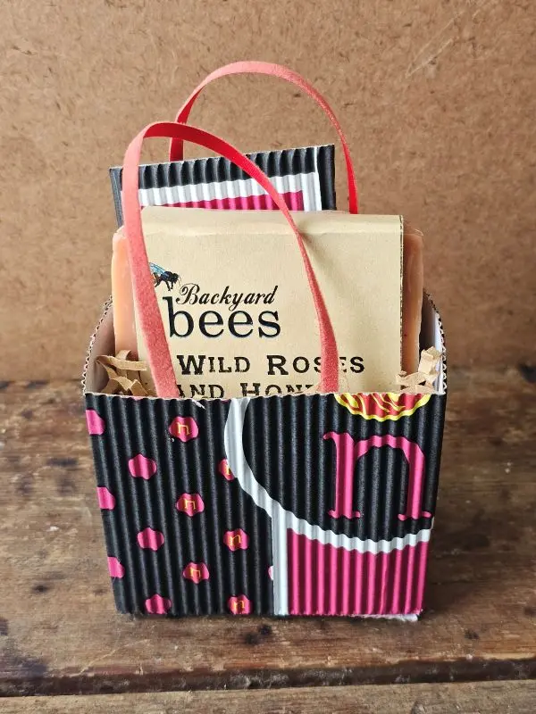 Sweet Little Things gift bag with Wild Rose & Honey Soap