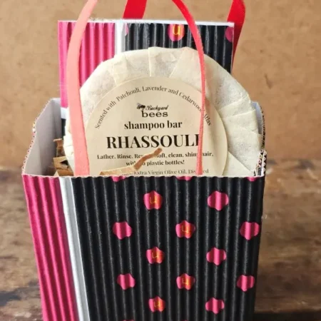 Sweet Little Things gift bag with Rhassouli Shampoo Bar