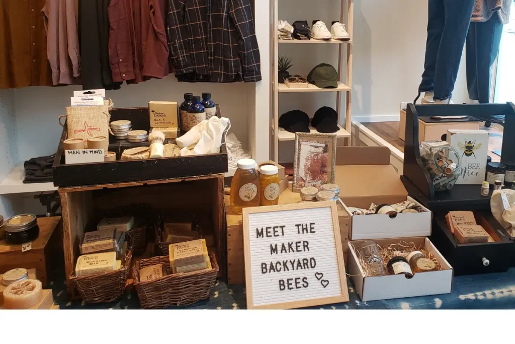 gender-neutral natural skincare by Backyard Bees at Madewell Popup