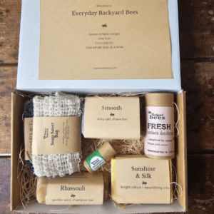 plastic free bundle open boxed set of 7 sustainable personal care items