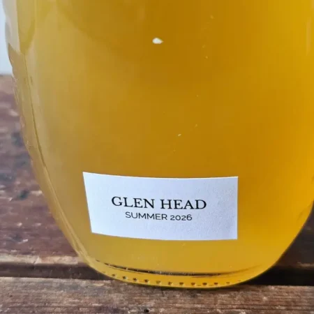 Glen Head Summer Mark closeup of harvest mark showing "Glen Head Summer 2026"