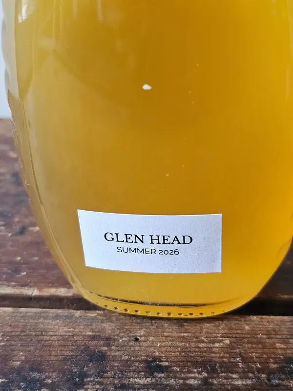 Glen Head Summer Mark closeup of harvest mark showing "Glen Head Summer 2026"