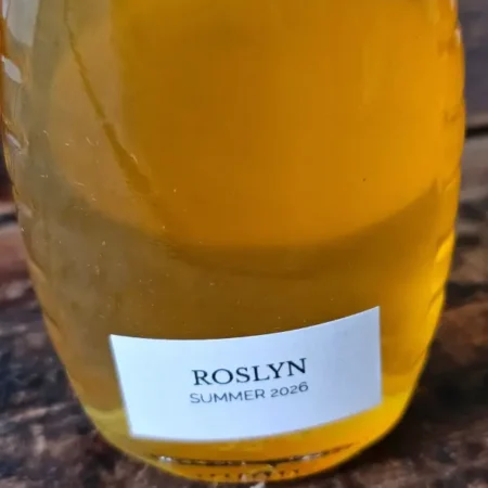 Summer 2026 honey harvest mark for Roslyn Backyard Bees