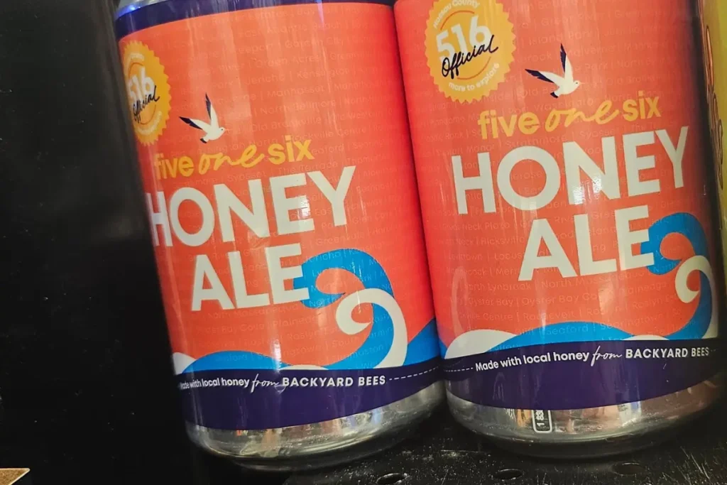 hops and honey combined to make a 516 Day Honey ale with Backyard Bees honey